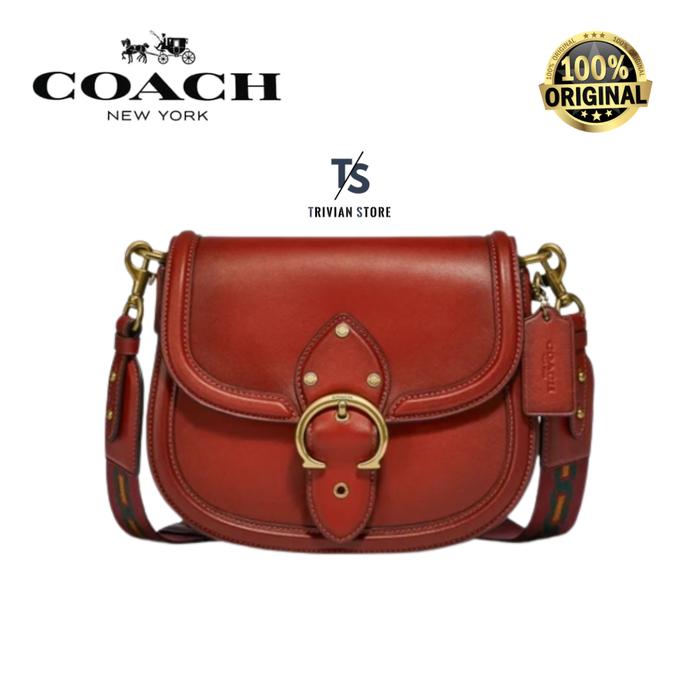 Coach Beat Saddle Bag Red ORIGINAL