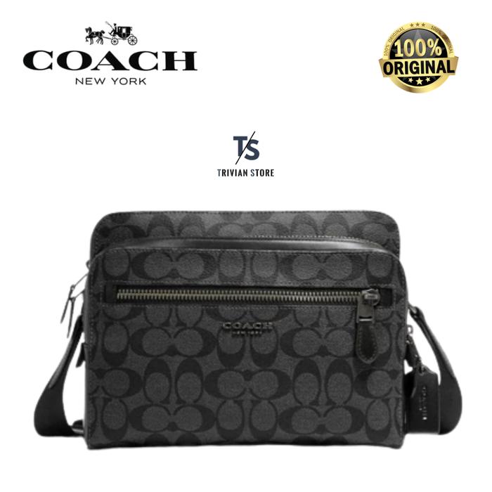 Coach Men Crossbody Messenger West Camera Bag ORIGINAL