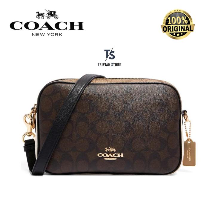 Coach Jes Crossbody In Blocked Signature Canvas ORIGINAL