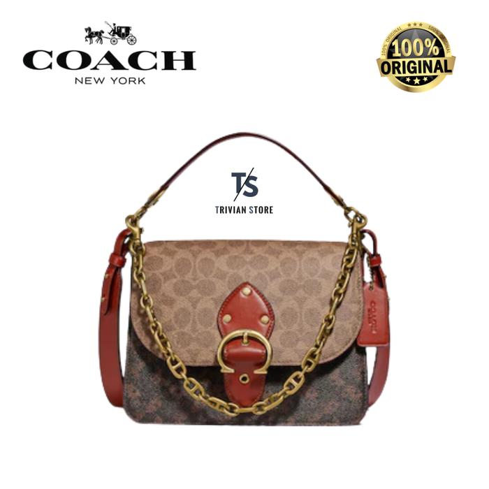 Coach Beat In Signature Canvas With Horse & Carriage Print ORIGINAL