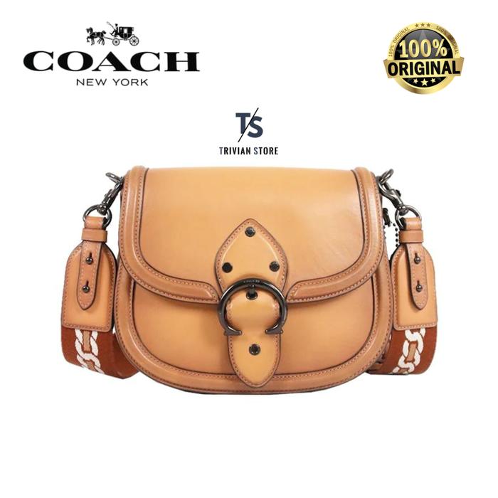 Coach Beat Saddle Bag Pewter ORIGINAL