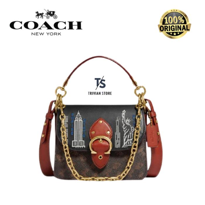 Coach Beat Shoulder Bag 18With Stardust City Skyline ORIGINAL