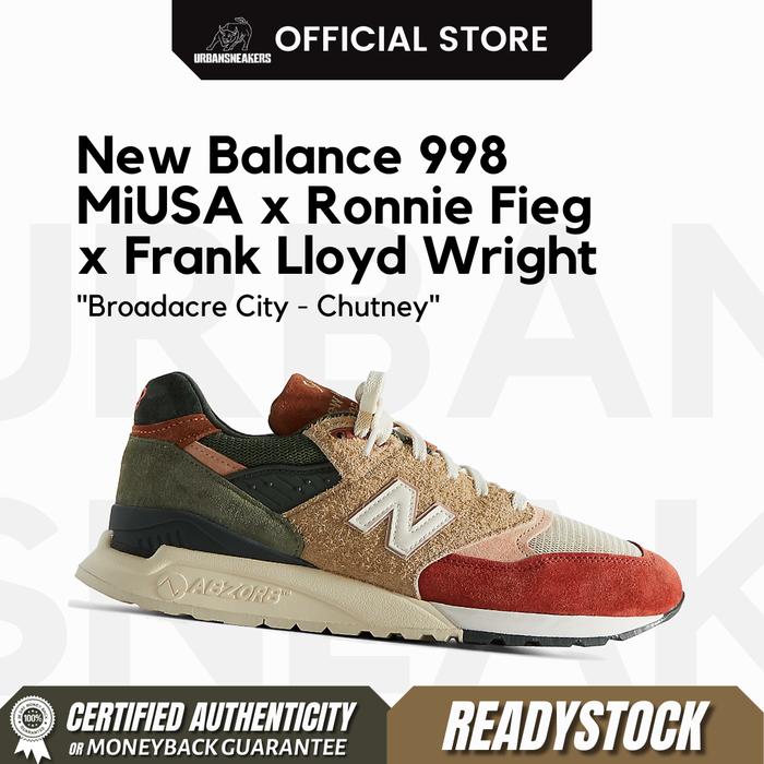 New Balance 998 Ronnie Fieg x Frank Lloyd Wright Foundation Chutney