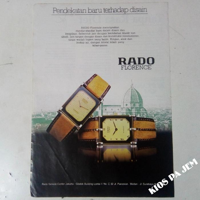Iklan Cetak Jadul Jam Tangan RADO FLORENCE