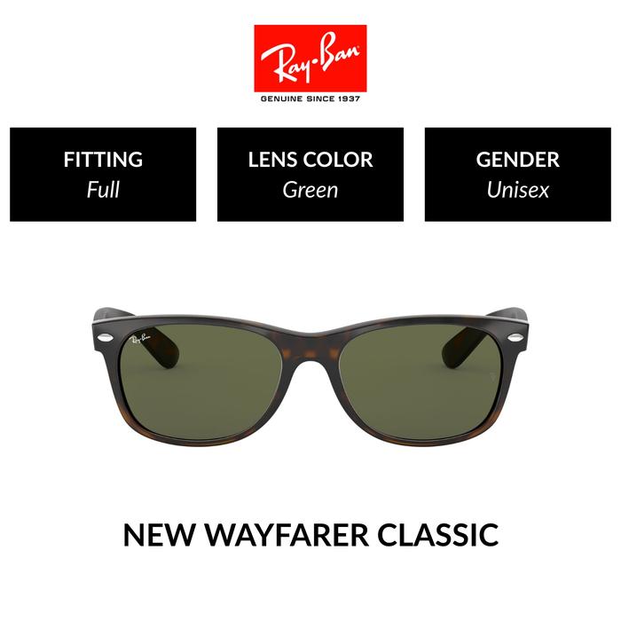 RAY-BAN NEW WAYFARER | RB2132F 902L | Full Fit | Kacamata Hitam | 55mm