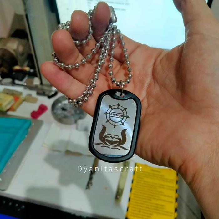 Custom Kalung Dog Tag kalung identitas military tni polri