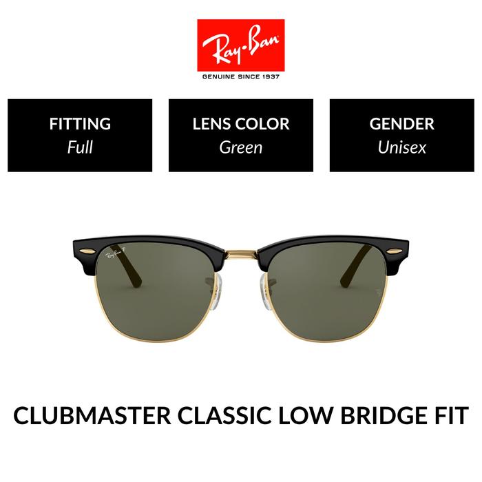 RAY-BAN CLUBMASTER POLARIZED | RB3016F 901/58 | Full Fitting