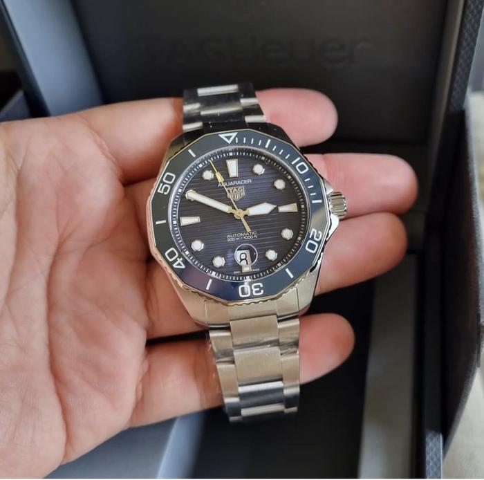 TH Aquaracer Professional 300 Steel Blue Ceramic Bezel 43 mm