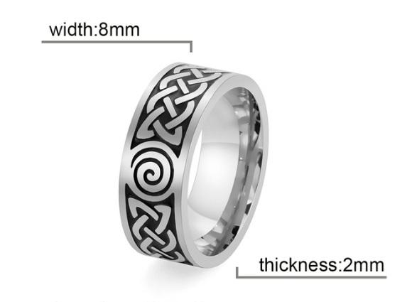 CINCIN Skyrim Celtics Irish Knot Stainless Viking Triquetra Vintage