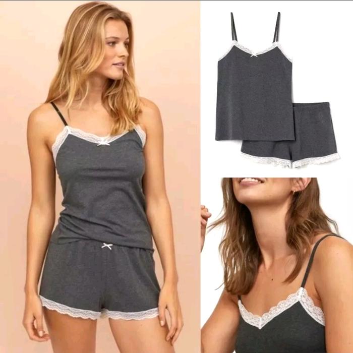 SETELAN TIDUR H&M CAMISOL PIYAMA BAJU HNM HM LINGERI (ZARA MANGO M&S