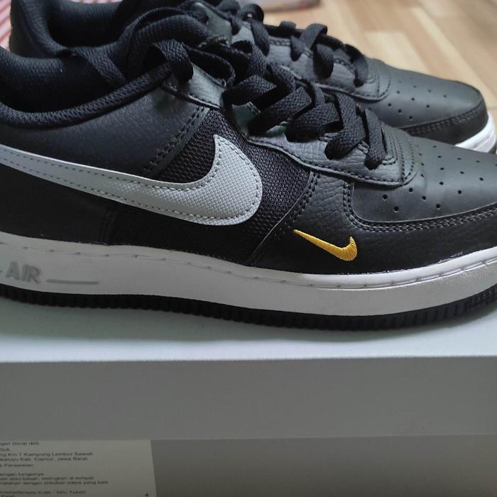 Nike air force 1 GS black wolf grey