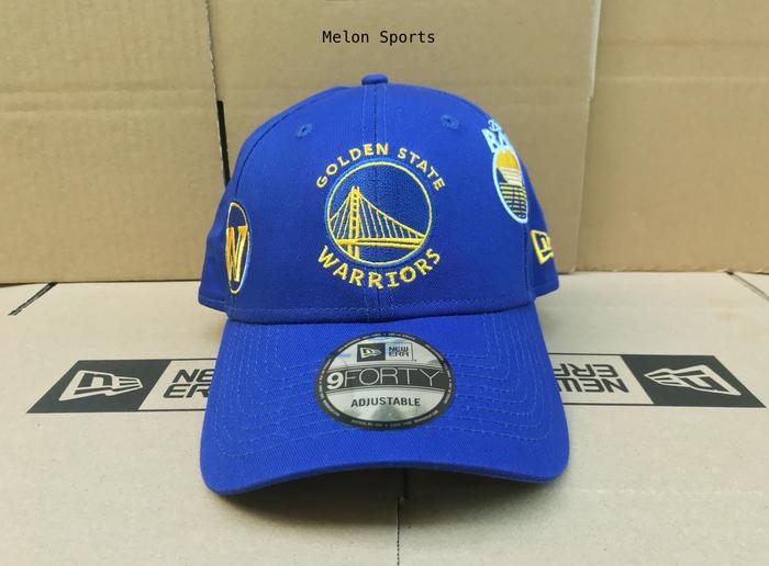 Topi New Era 9Forty Golden State Warriors League Multi Logos Blue Cap