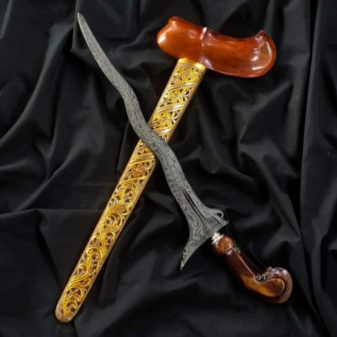 Keris Pandawa Cinarita Luk 5 Pamor Uler Lulut Tanggguh Mataram