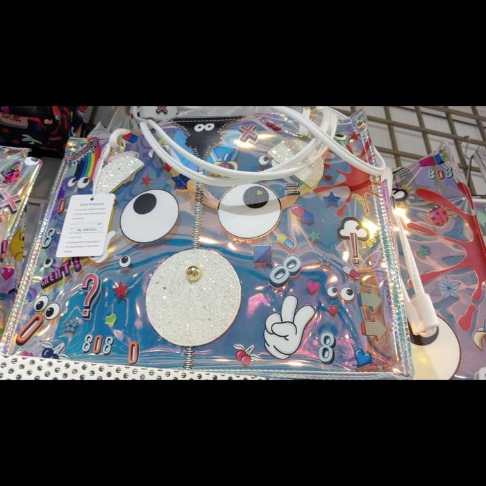 Tas Tote Huer Eye Theme Hologram IMPORT