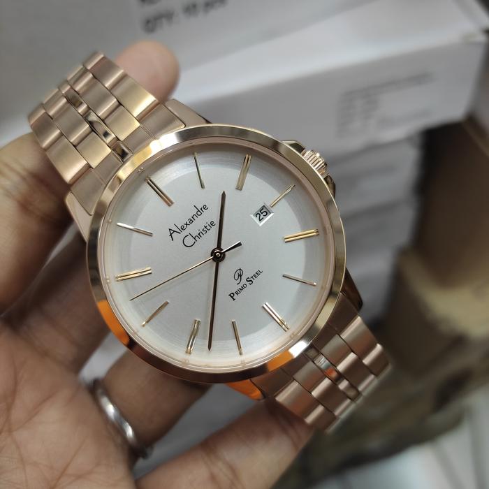 Jam PRIA ORIGINAL Alexandre Christie Ac 1036 MD St Steel
