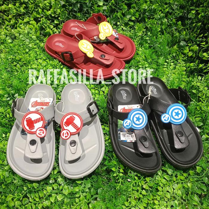 Sandal Zandilac Marvel Avengers Anak Tanggung Cowok Jepit Klasik Laki Fashion