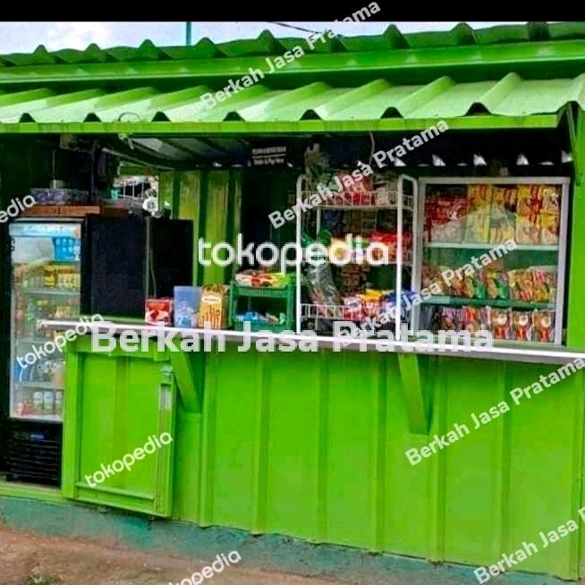 warung booth container murah custom