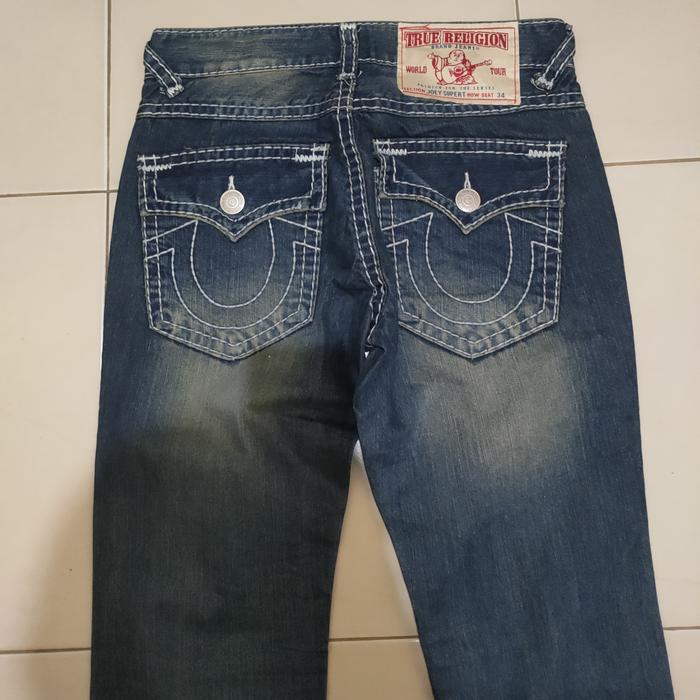 celana jeans TRUE RELIGION original sec. Joey Super T USA  size 30 blu