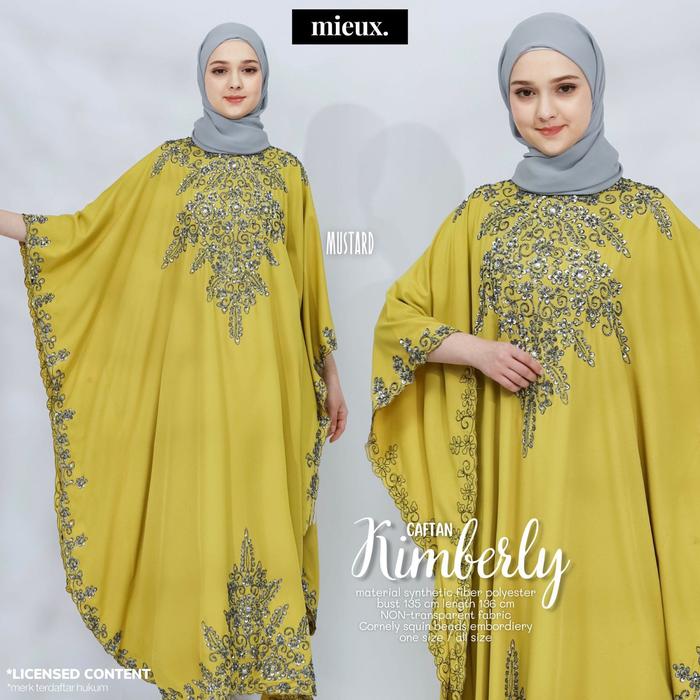 Bestseller kimberly caftan wanita moden kondangan pesta baju lebaran