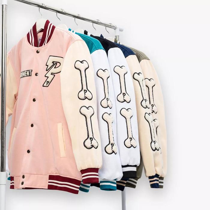 Jaket Varsity Baseball Punishment Bomber Varsity Pria Dan Wanita