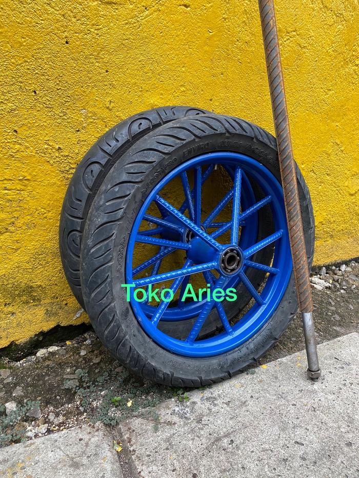 Roda Gerobak besi  behel  Mio besar Jari Besar Ring 14 - 1 Set