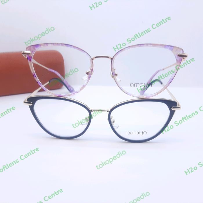 Frame kacamata wanita Cat Eye Amaya 8162 C11 C13