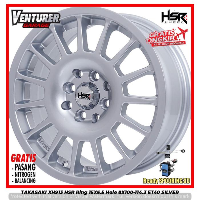 velg mobil ring 15 hsr wheel takasaki pelek r15 brio agya surabaya