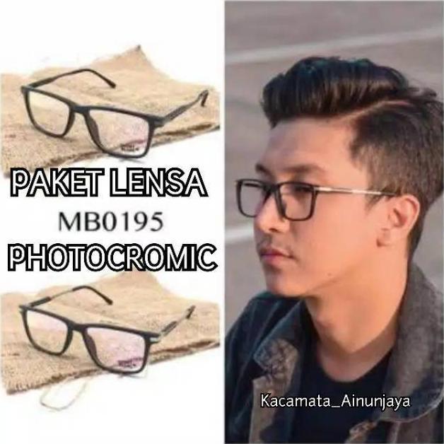 Kacamata Pria MB0195 | Kacamata photocromic | Kacamata Antiradiasi