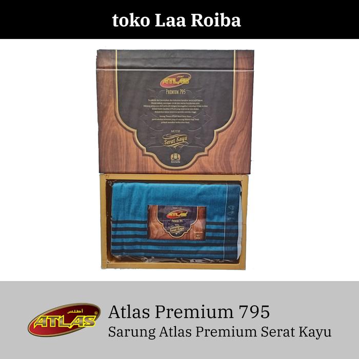 Sarung ATLAS Premium 795 Motif Kayu | Warna Random