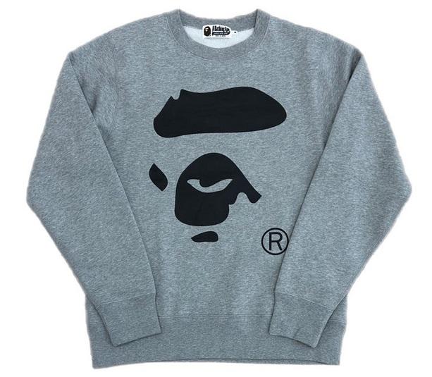 Bathing Ape Bape HNY 2023 Ape Face Crewneck Grey Black Original