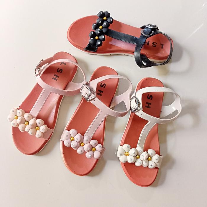 Sandal Tali Jelly Bunga LSH / Sendal Jellyshoes Tali
