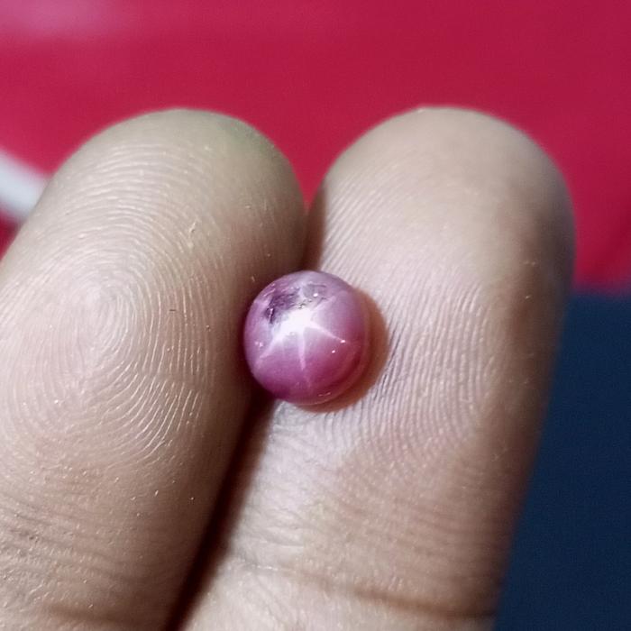 Ruby Star Heated Madagascar Ster Tajam Mayung 7x7x5 Purplish Red