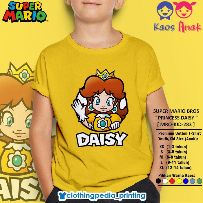 Kaos Anak Princess Daisy The Super Mario Bros Character Kid T-Shirt