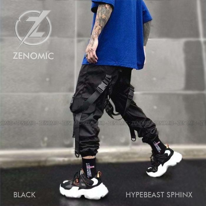 Celana Joger Panjang Pria Dewasa Cargo Hypebeast Korea Style Kargo
