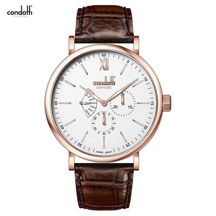 Condotti Dettagliato CN5074-RG01-L05 Jam Tangan Analog Pria - Brown