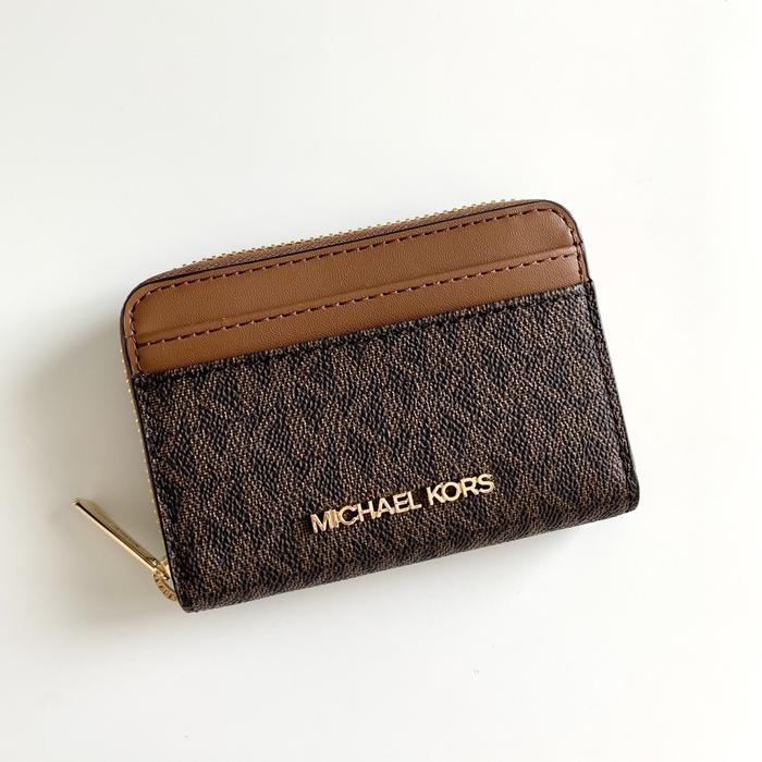 Michael Kors Card Case Brown Authentic Dompet Kartu Original
