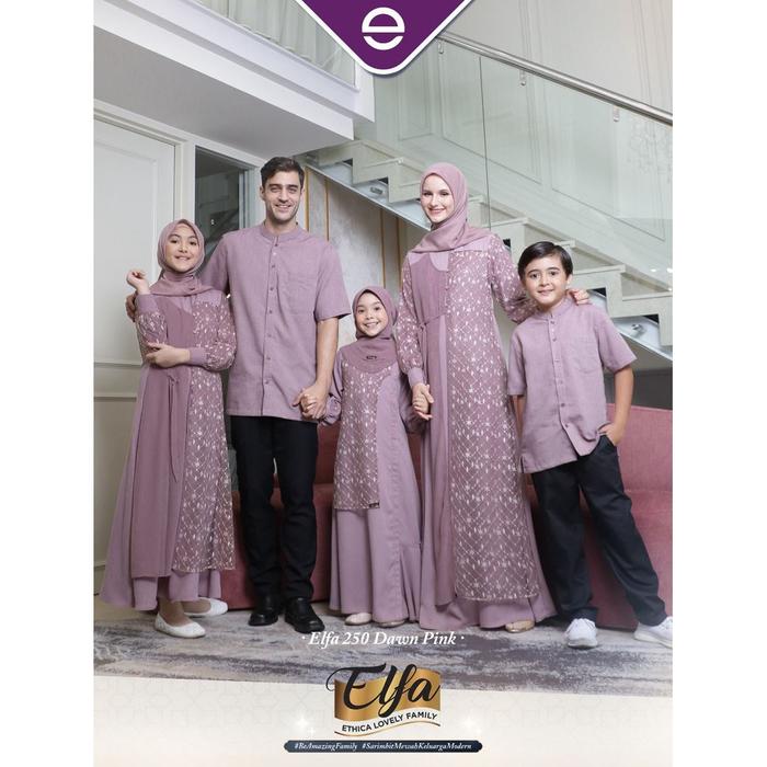 SARIMBIT ETHICA TERBARU / ELFA 250 DAWN PINK / GAMIS KOKO ANAK