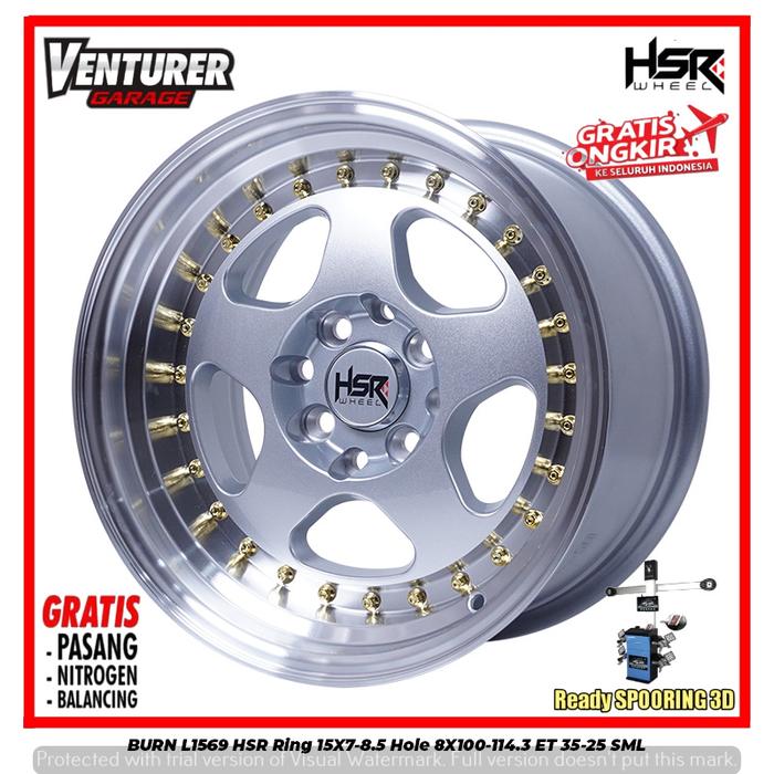 VELG MOBIL CELONG RING 15 HSR WHEEL BURN PELEK R15 BRIO AGYA SURABAYA