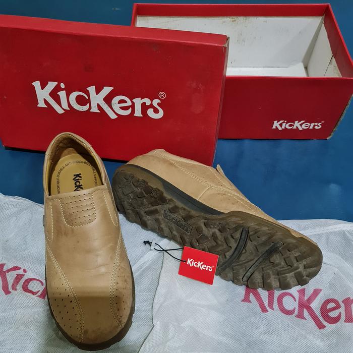 sepatu kickers pria original kulit bekas preloved seken rare second