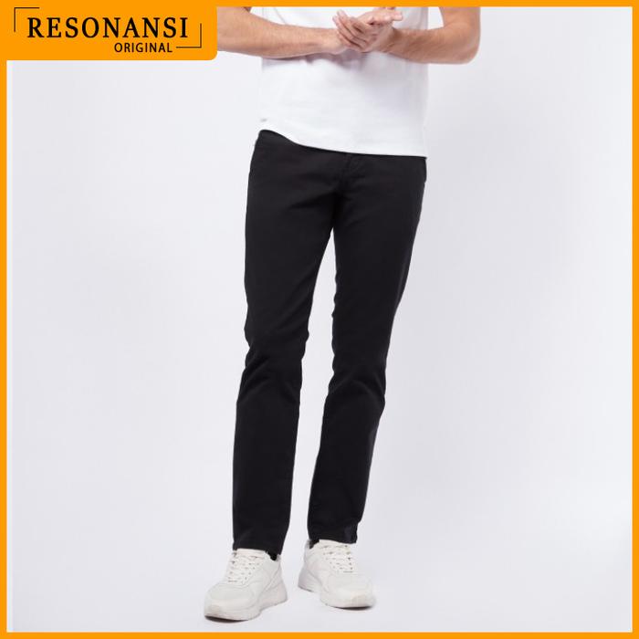 CELANA PANJANG PRIA TERBARU WRANGLER ORIGINAL CHINO 01A22 HITAM KEREN