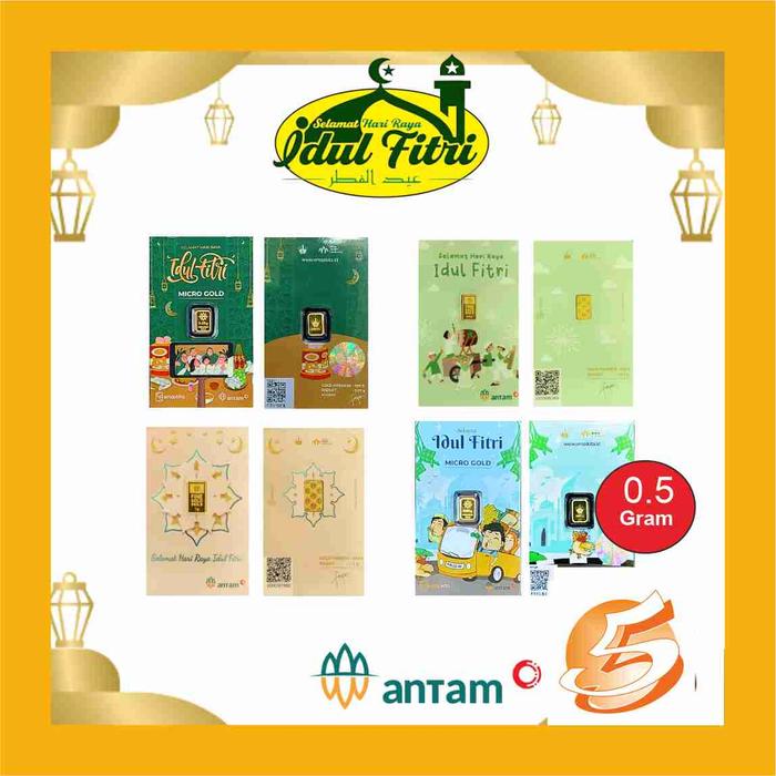 Logam Mulia Antam Emas Kita Idul Fitri Lebaran 0.5 Gram hadiah parcel