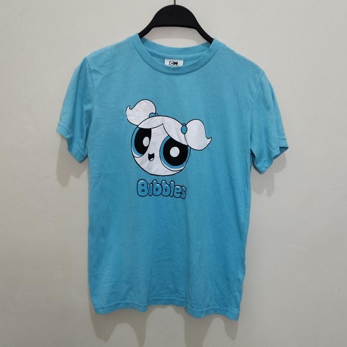 Kaos Cartoon Network Original Power puff girls Bubbles Import