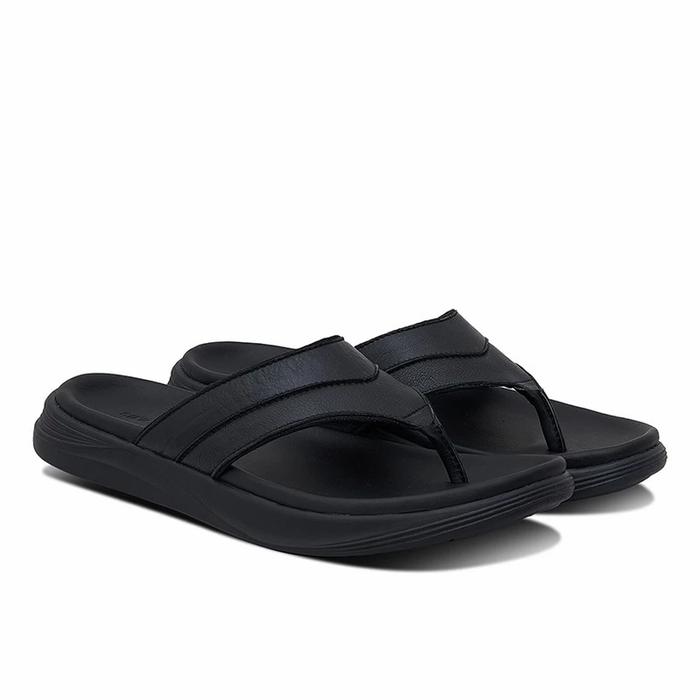 Gino Mariani Sandal Pria Eland Original Leather Black