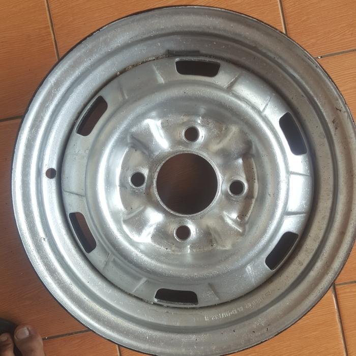 velg r13 pcd 4x110 ori zebra espass bekas tubles