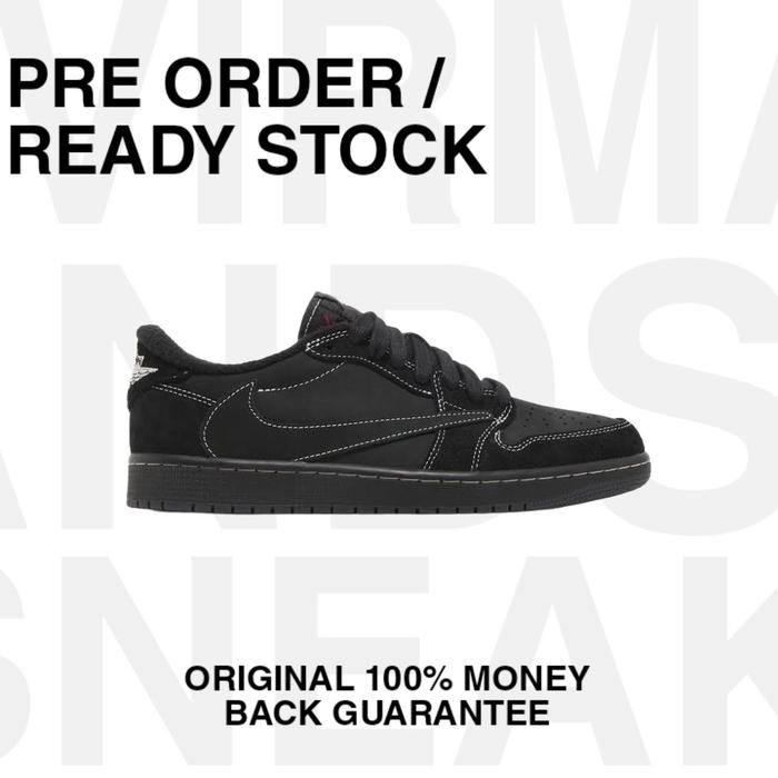 NIKE AIR JORDAN 1 LOW TRAVIS SCOTT BLACK PHANTOM