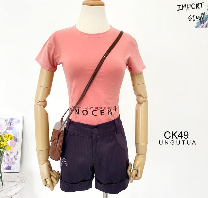 CK49 - CELANA PENDEK SHORT TWIST WANITA CELANA IMPORT MURAH