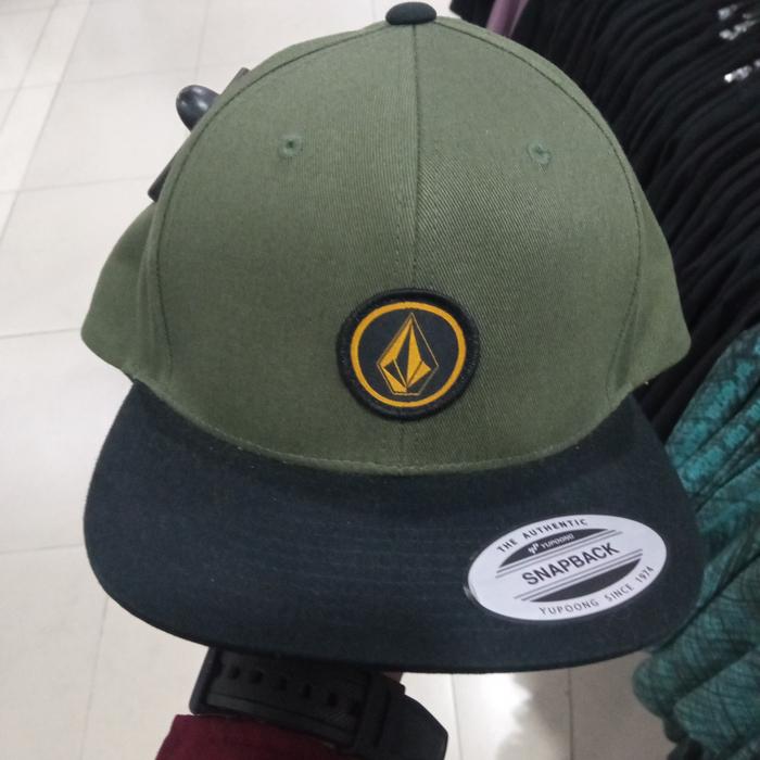 TOPI SNAPBACK TRUCKER VOLCOM ORIGINAL HIJAU