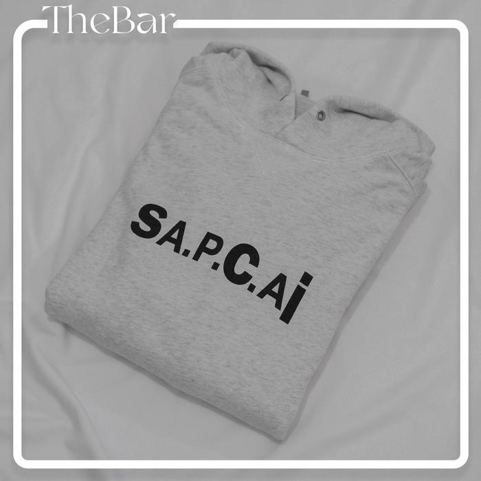 APC x Sacai Hoodie light grey