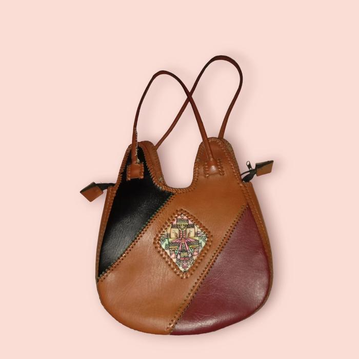 tas kulit jadul vintage leather bag tahun 90an