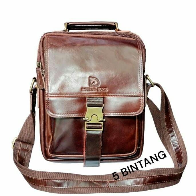 IMPERIAL HORSE-TAS SELEMPANG KULIT ASLI ORIGINAL MODEL 9650 BROWN